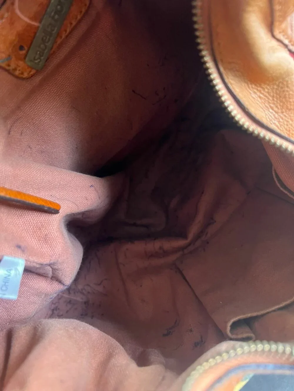 ISABELLA FIORE LOVE DOVE HOBO LEATHER BAG